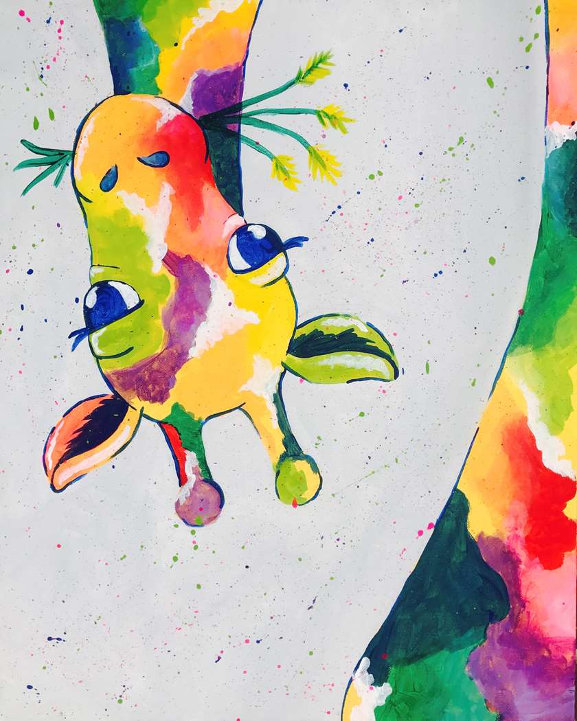 Giraffing Me Crazy - 16x20