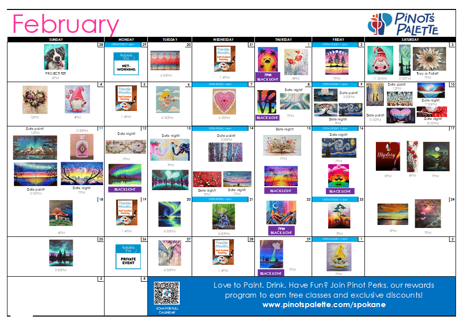 February (Valentines!) Calendar