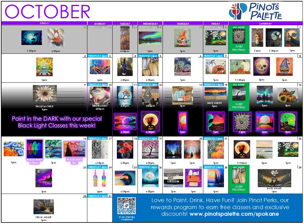 October Calendar is Here!