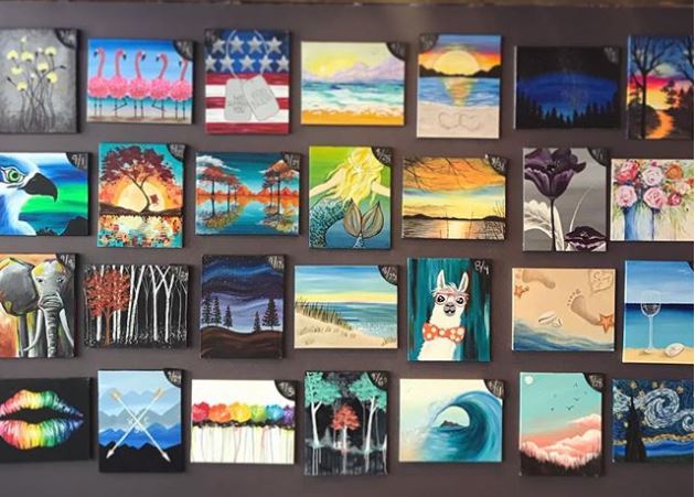 Pallet painting outlet classes