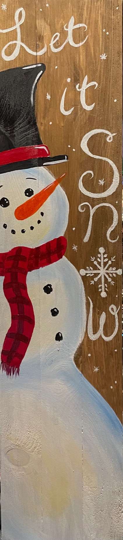 Let it Snow Porch Leaner