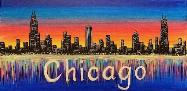 Sunset Over Chicago