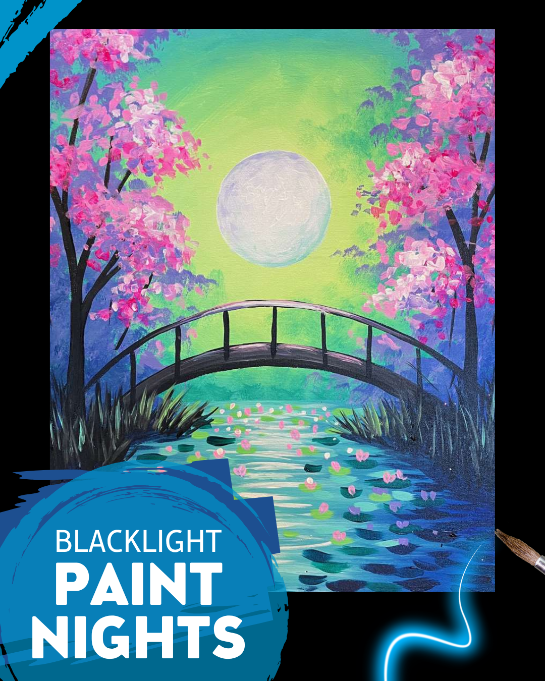 Moonlit Waterlilies
