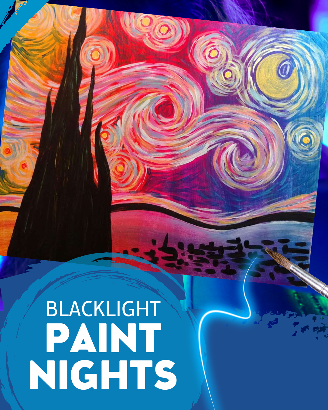 Psychedelic Starry Night