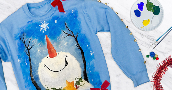 Paint Your Own Holiday Sweater