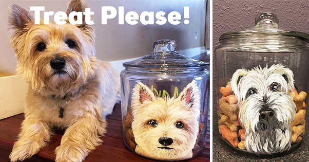Paint Your Pet on a Treat Jar
