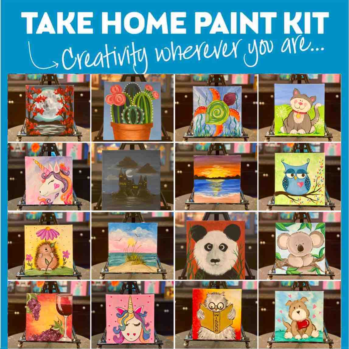 sip and paint at home kits uk