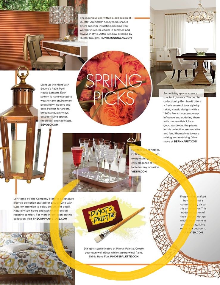Pinot's Palette is in Domino Magazine!