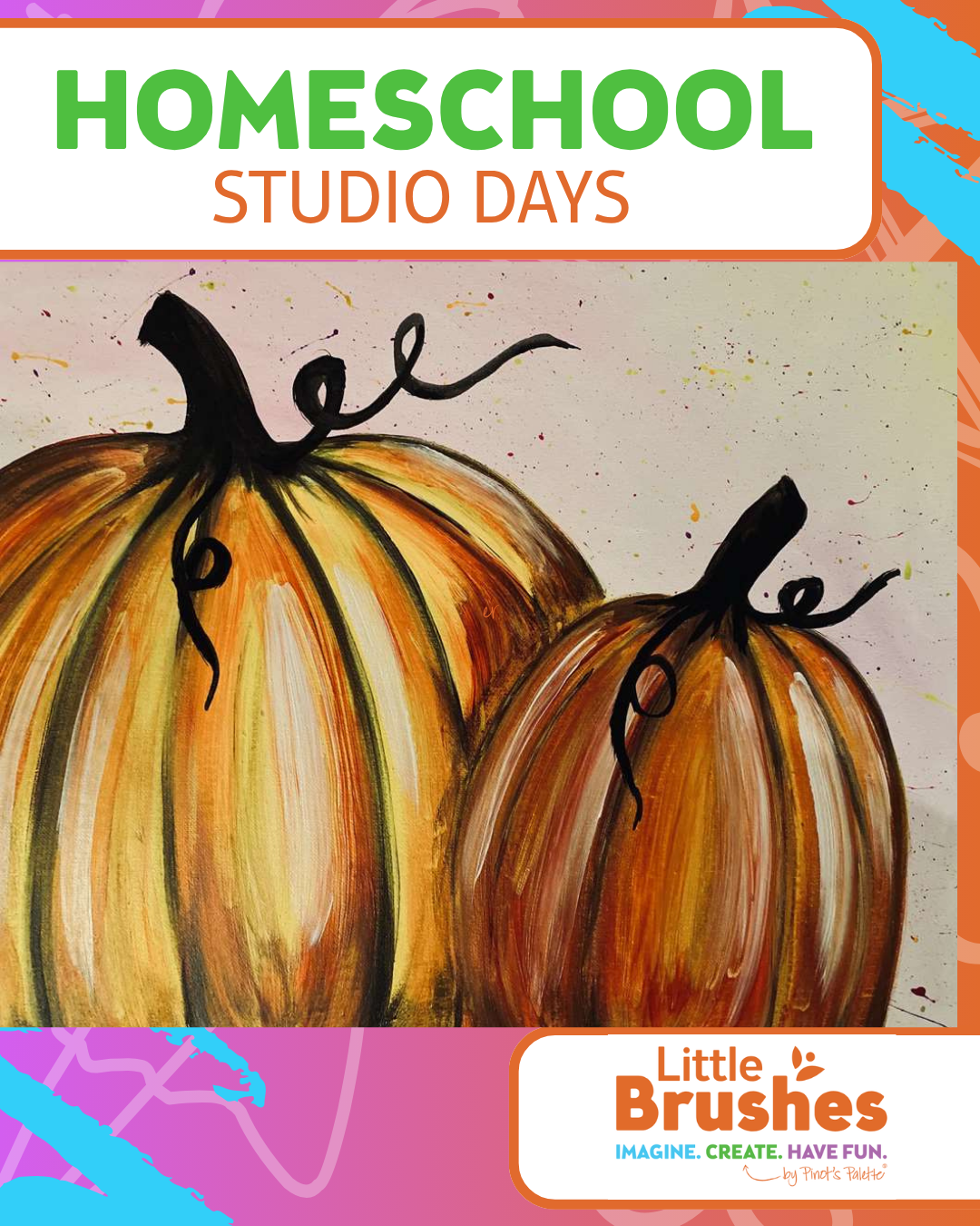 Glowing Pumpkins Kids' Painting Class