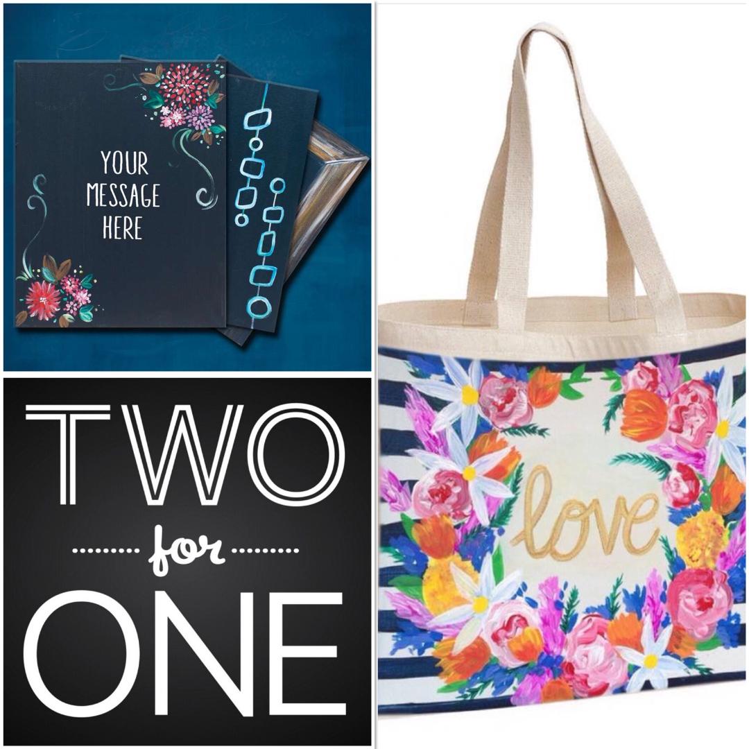 Create Your Own Chalkboard AND Tote Bag In This Special Class! 