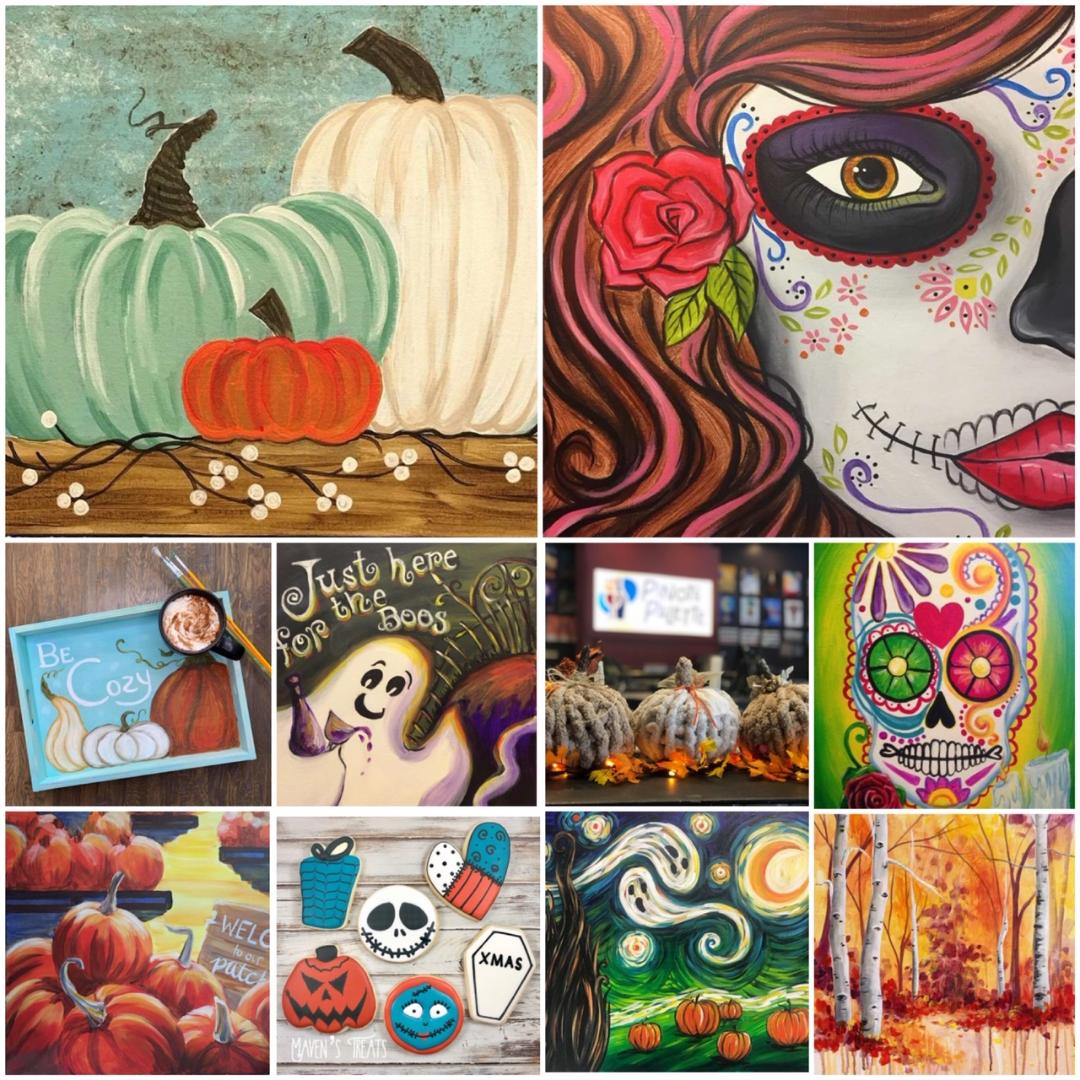 Decorating For Fall And Halloween Is So Much Fun With Handmade Artwork! 