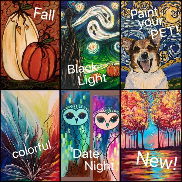Our October Classes Are Up And You Won’t Want To Miss These Special Paintings!!!