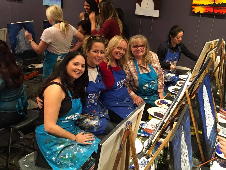 Bring All Of Your Loved Ones In For A Painting And Wine Class This Holiday Season!