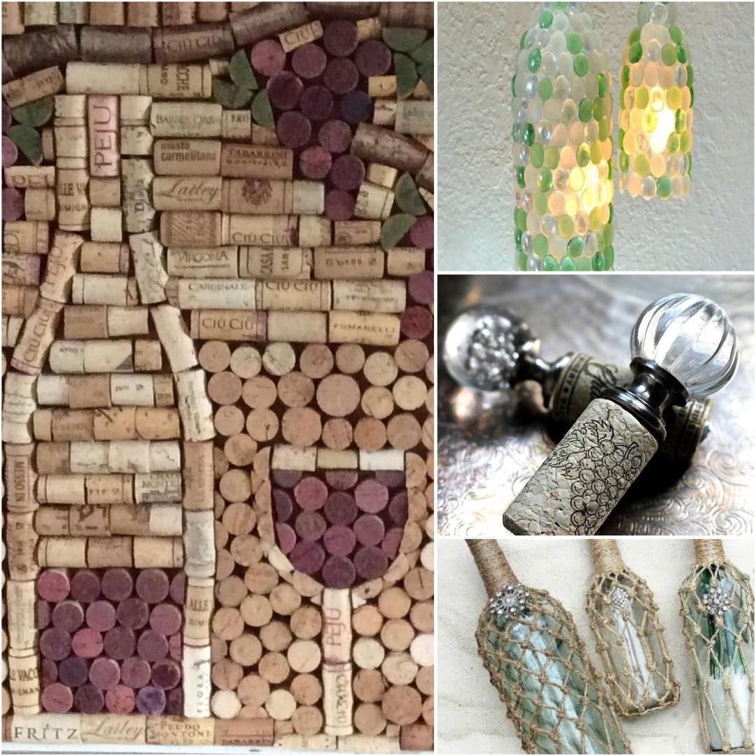 Creative Upcycles For Wine Bottles & Corks  
