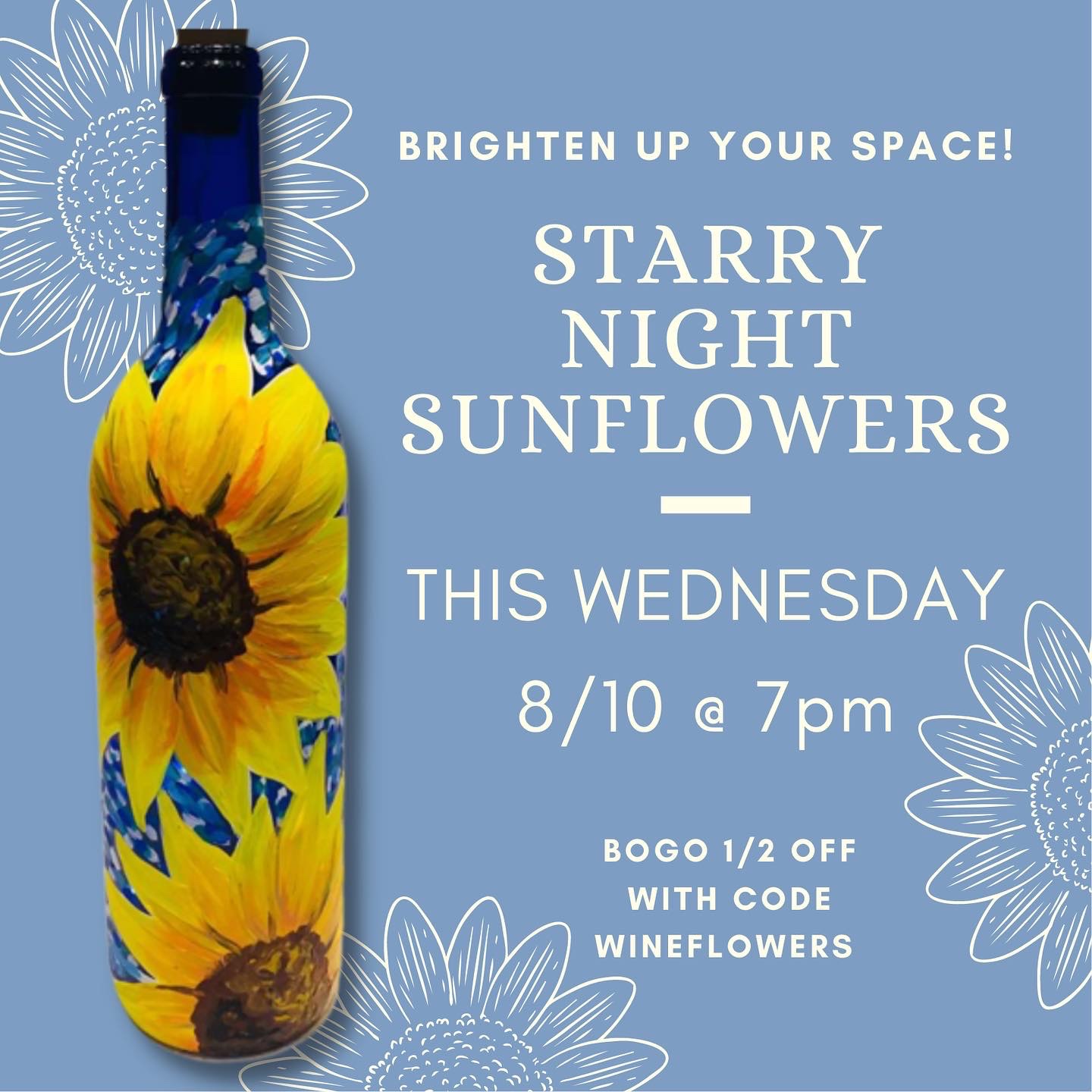 Starry Night Sunflowers