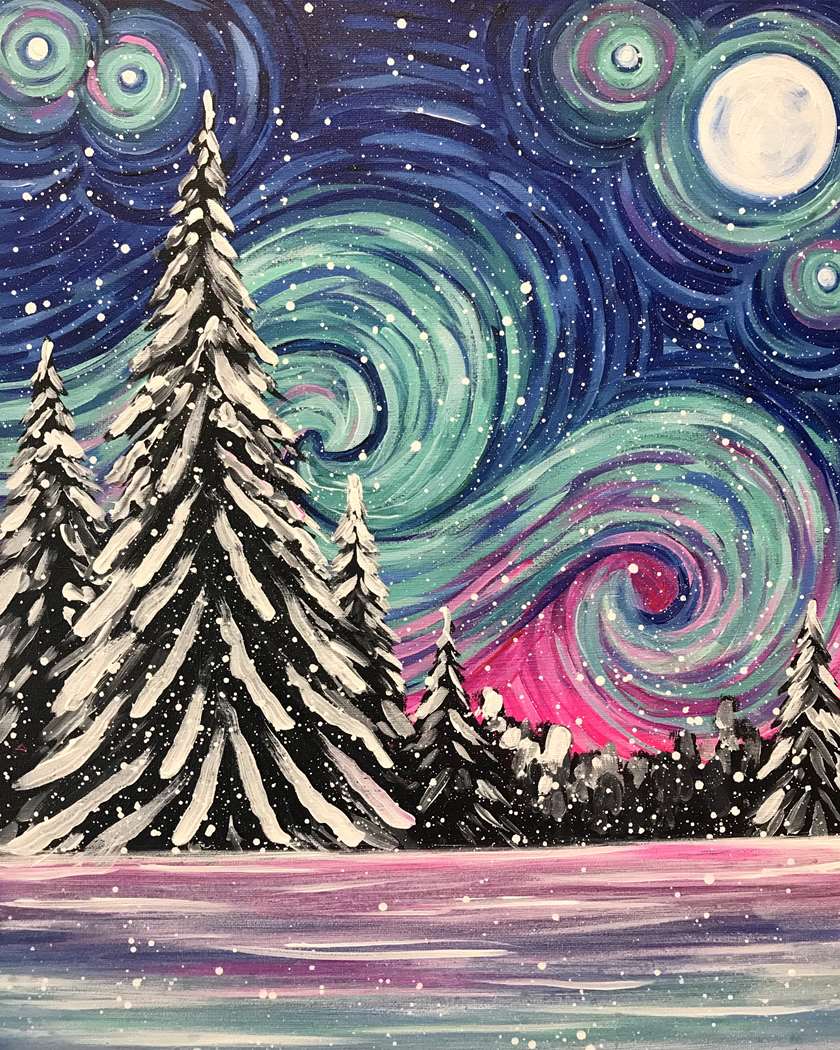 Starry Night in Winter