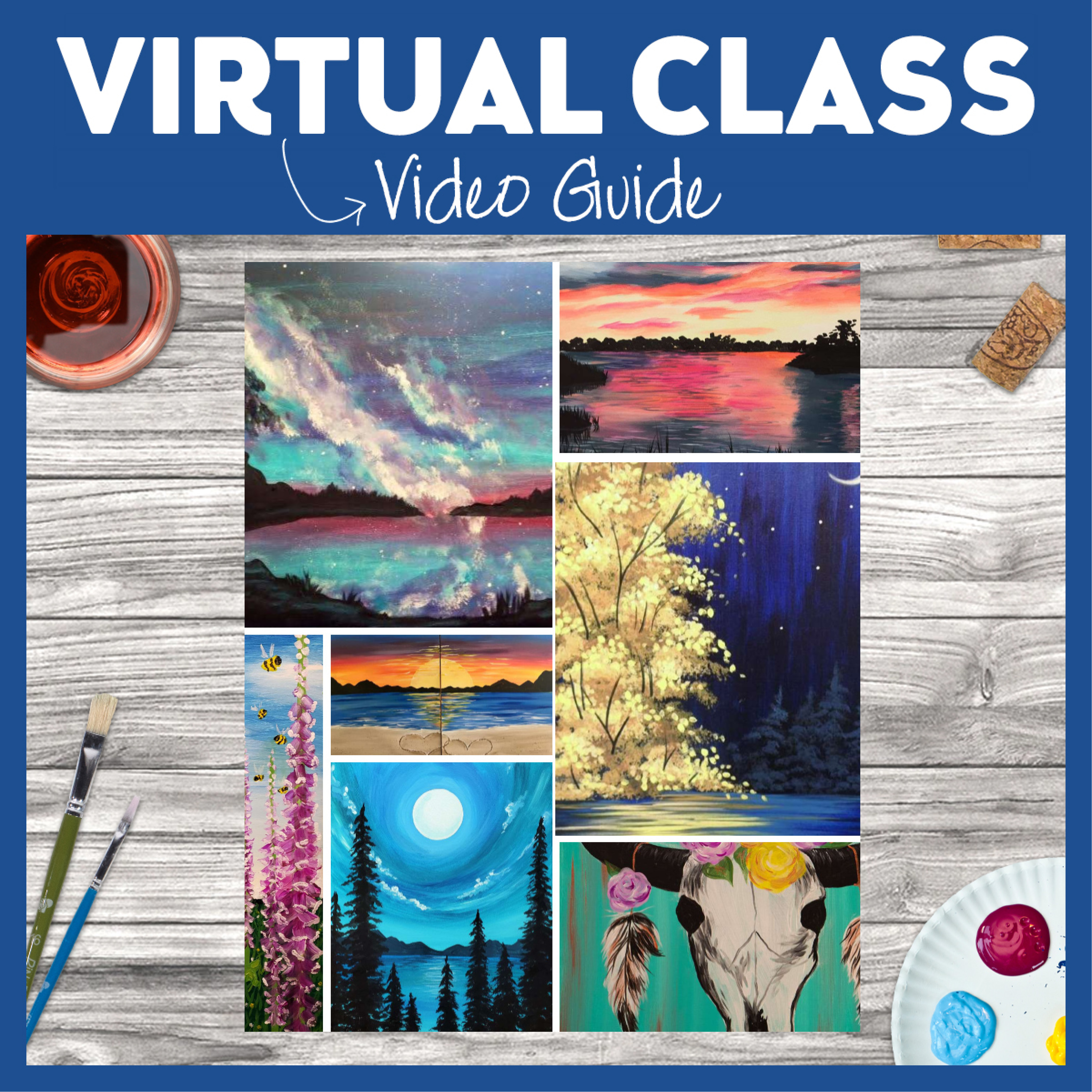ART KIT WITH VIDEO GUIDE *14 FUN CHOICES!