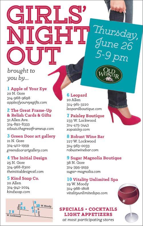 Girls Night Out in Webster Groves is Back!!!
