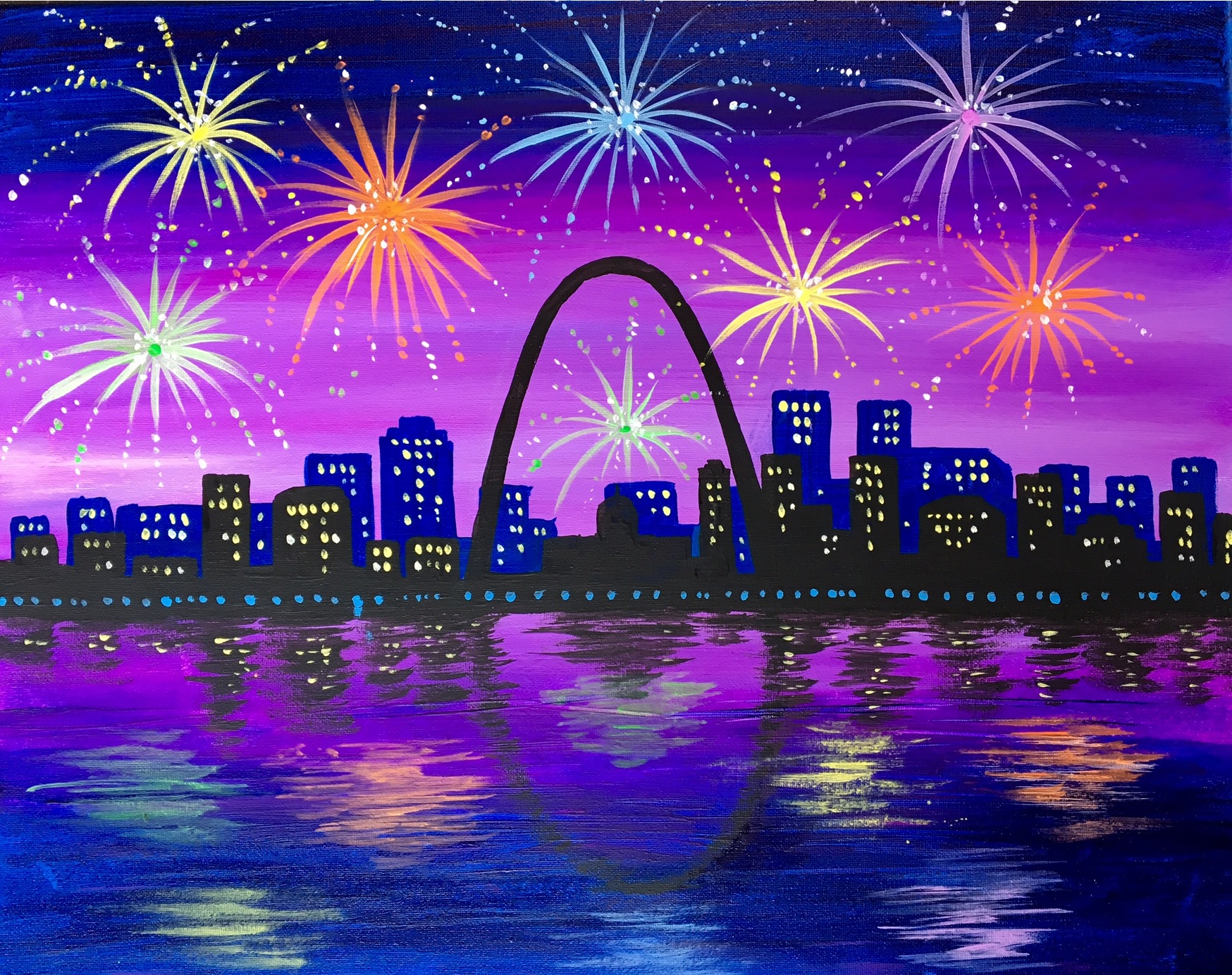 Fireworks Over the City
