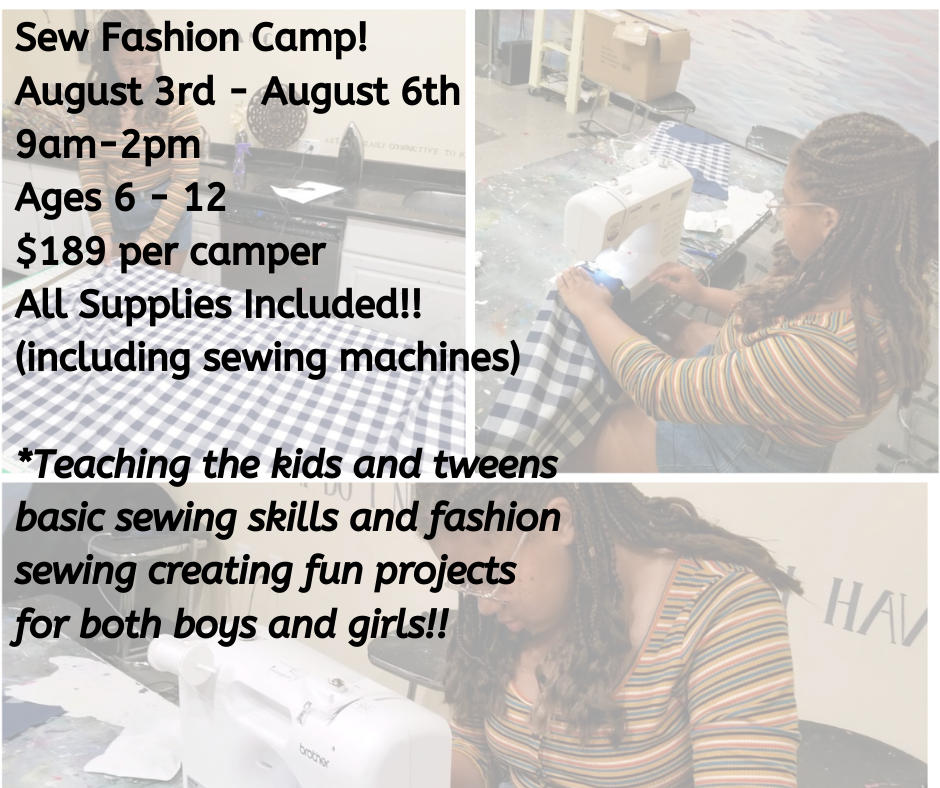 Fashion Sewing Camp for Kids!!!