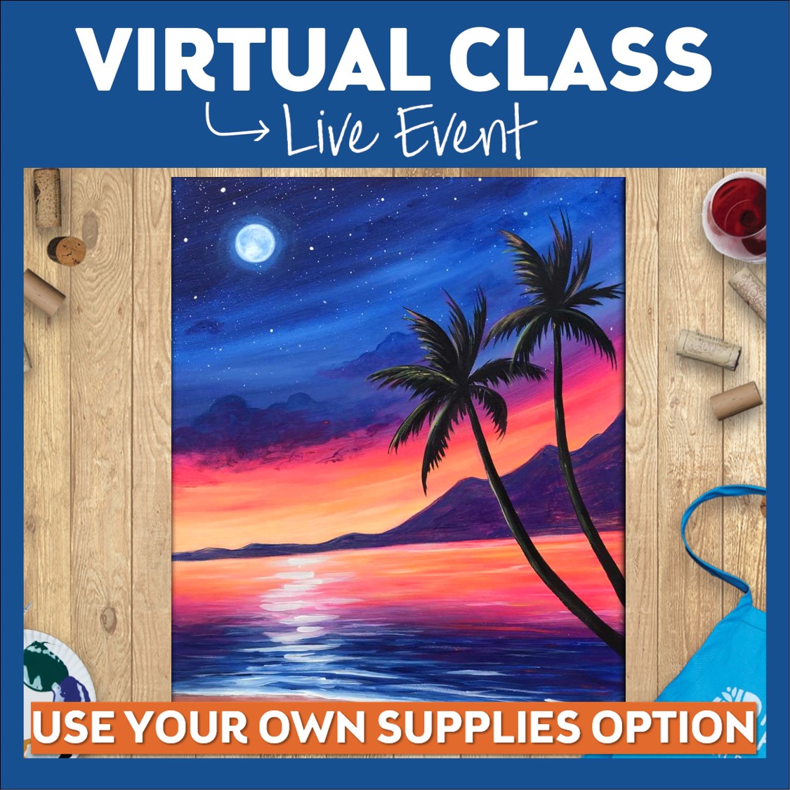 LIVE Virtual Public Class - No Supplies Included