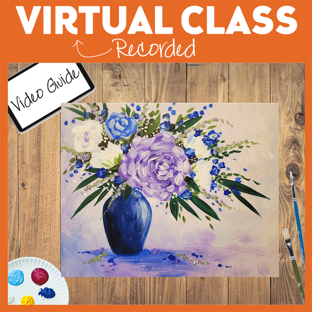 TAKE HOME ART KITS WITH VIDEO TUTORIALS - 16 KITS TO CHOOSE FROM - ORDER ONLINE AND PICK UP KITS AT THE STUDIO