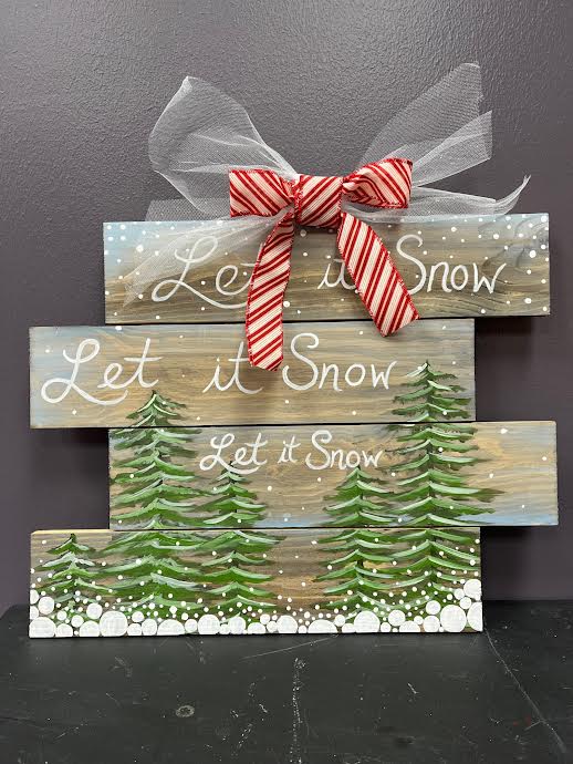 Wood Board - Let It Snow, Let it Snow, Let it Snow!